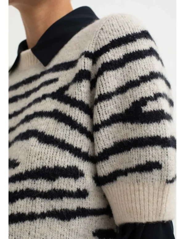 Fashion JERSEY PLATA Punto | Cárdigans Y Jerseys